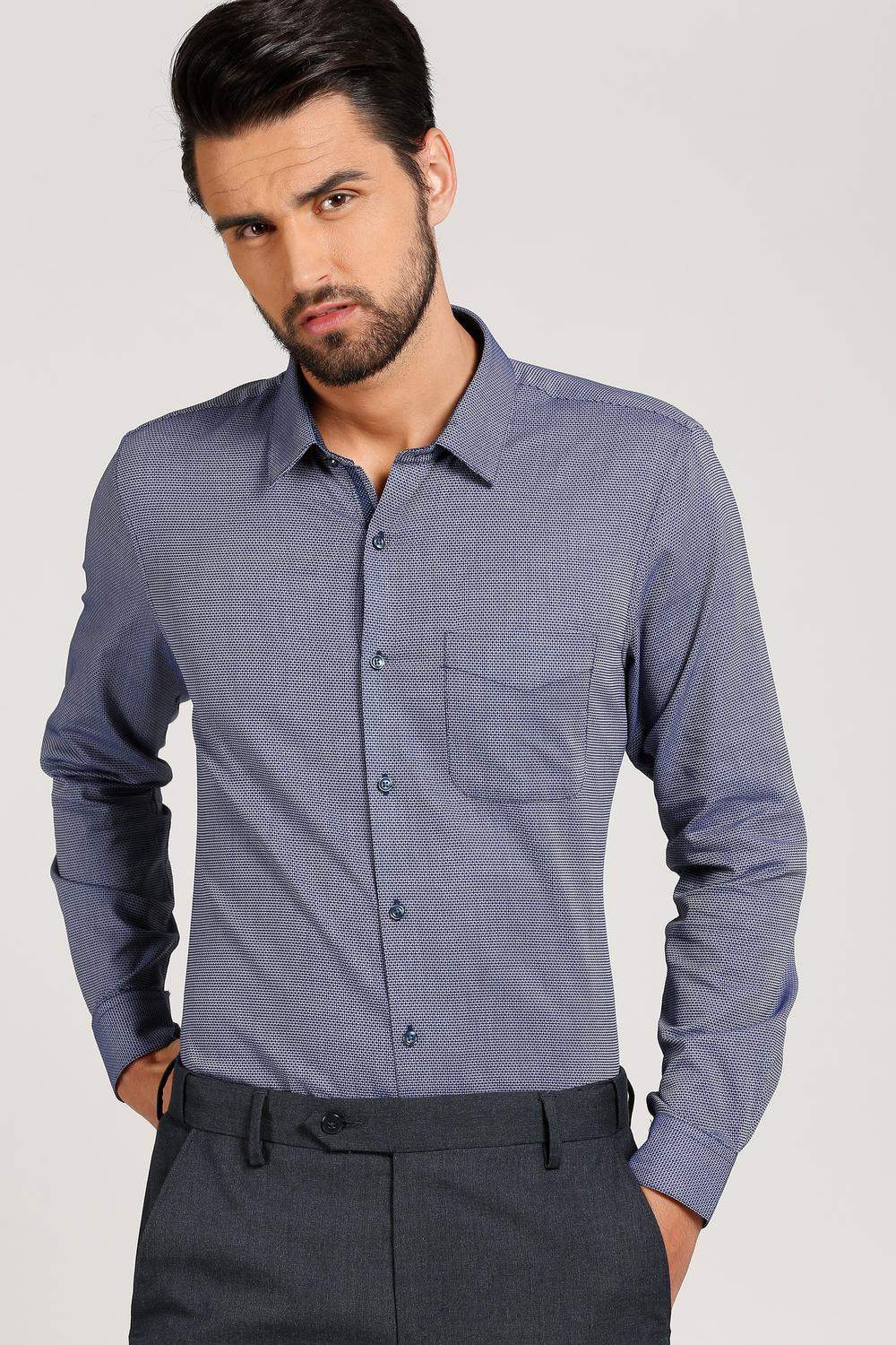 PETER ENGLAND Blue Shirt 312485 [42] in Delhi at ₹ 1,409