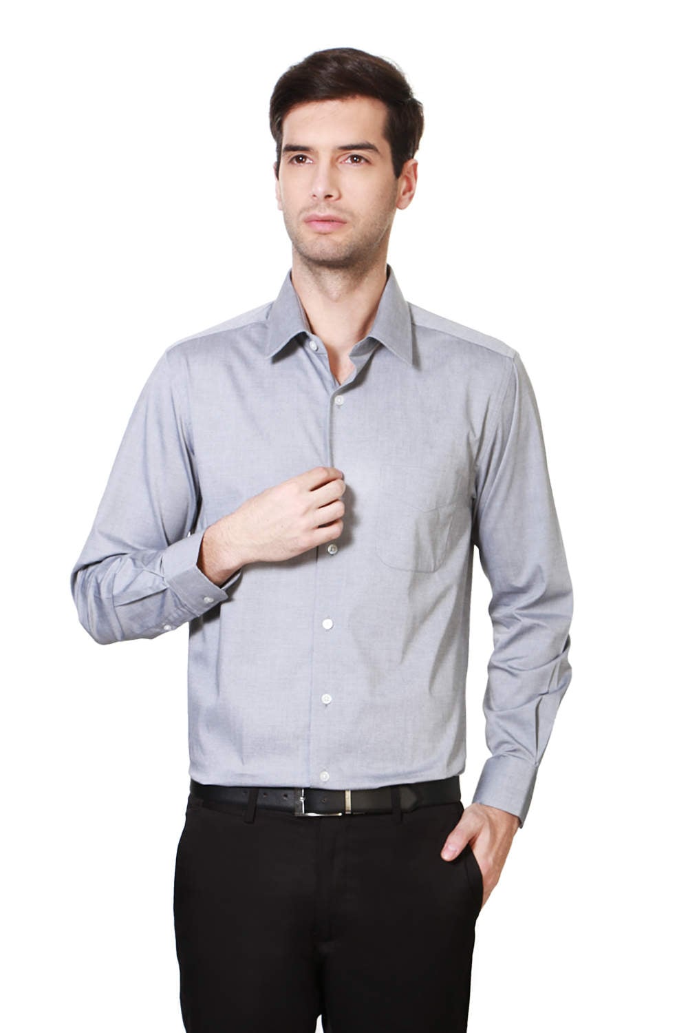 PETER ENGLAND Grey Shirt 172957 [39] in Madurai at ₹ 1,631