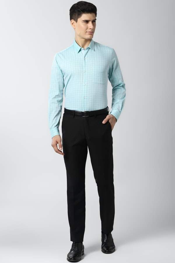 PETER ENGLAND Turquoise Wonder Fabric 4.0 Full Sleeves Formal Shirt (Size -  40, PESFMNUP280429) in Chennai at ₹ 1,439 - ₹ 1,499 by Maruti - Justdial