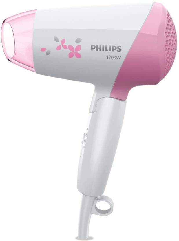 PHILIPS Thermoprotect 1200W Foldable Hair Dryer (1200 W, Pink) in