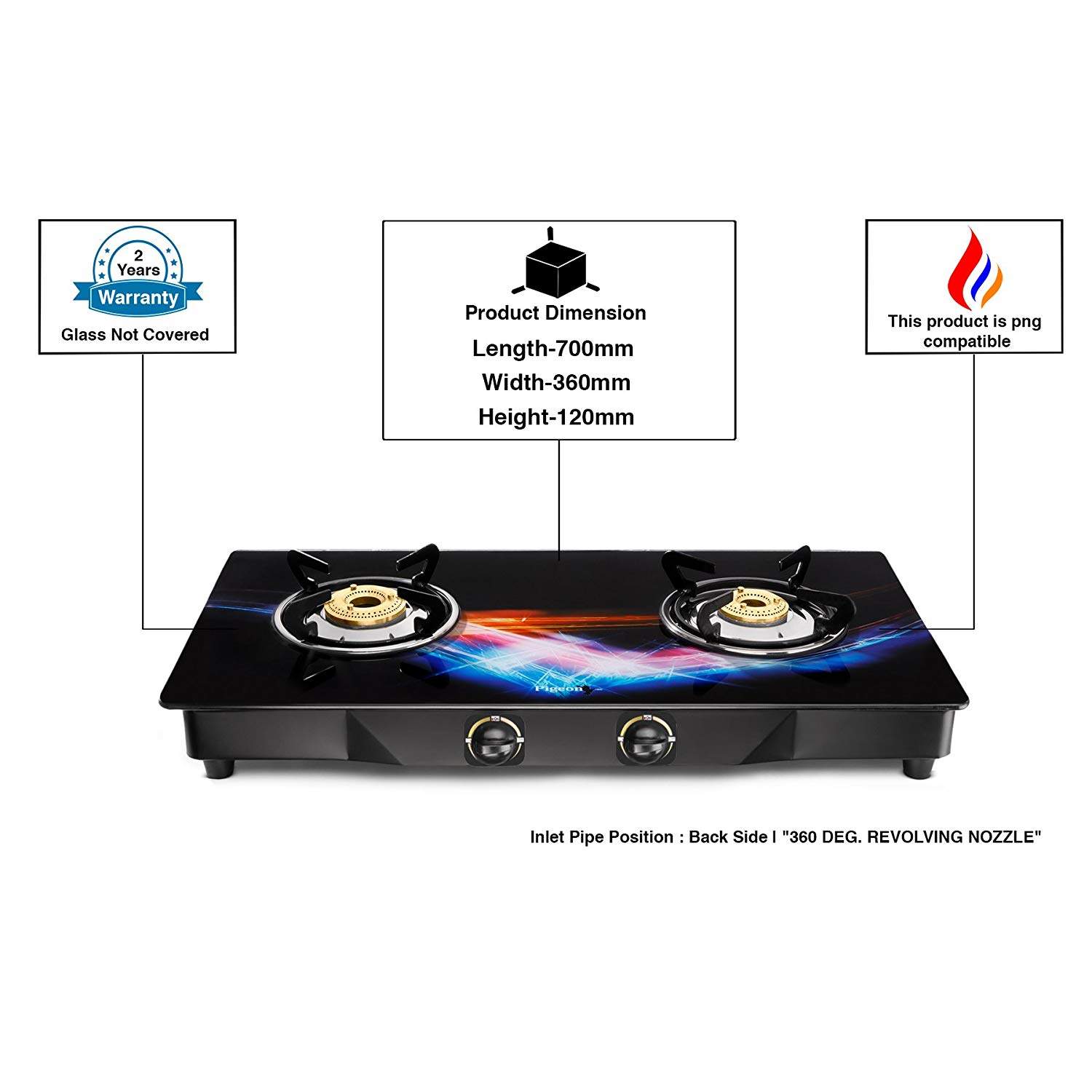 Pigeon 4 Burner Glass Top Gas Stove Review Glass Designs