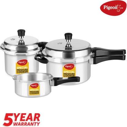 Pigeon Special Combo Pack L, L, L Induction Bottom Pressure