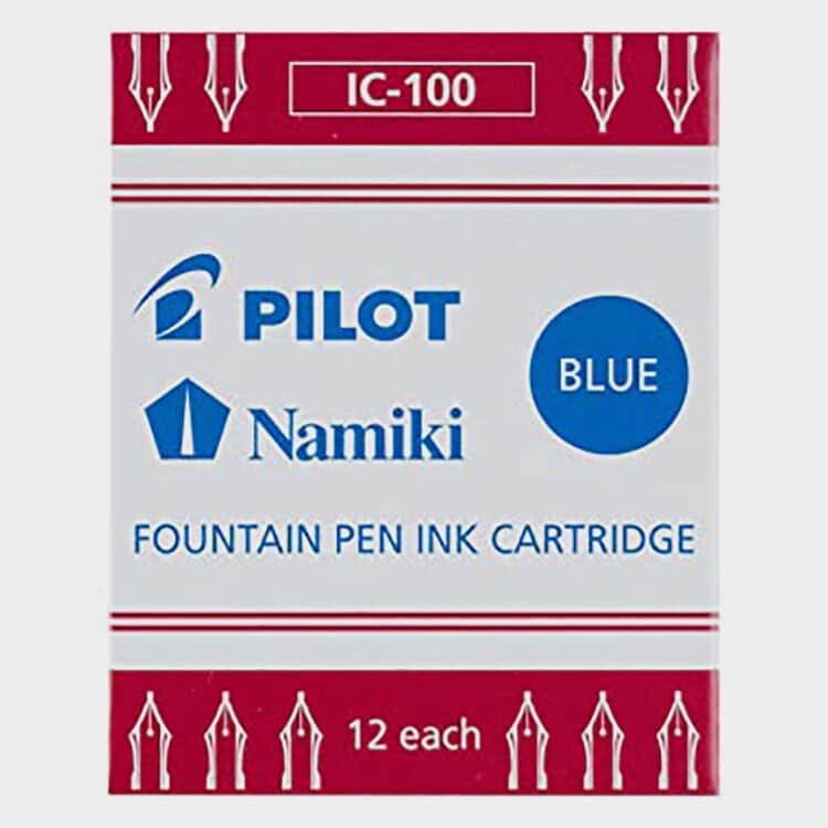 Pilot Ink Cartridge for Fountain Pen Namiki IC100 Blue 12 Pieces 69101