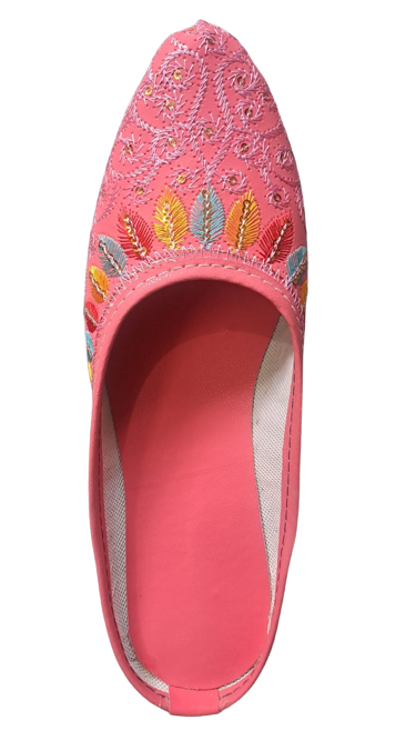Pink Color Patti Kaam Belly Womens Jutti in Jaipur at ₹ 70 Pr