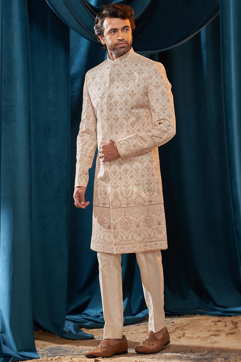 Grwm Wedding Sherwani Indian Sherwani For Men Wedding Blue Budhha