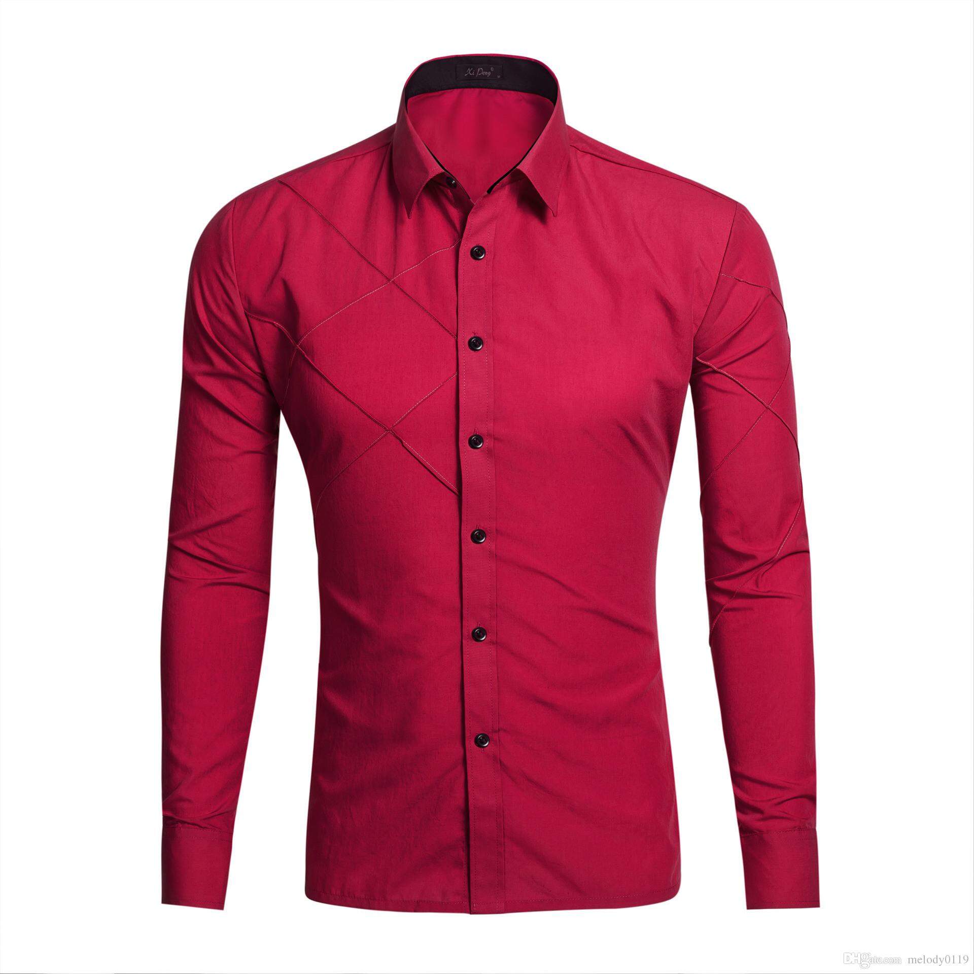 Pink Plain Shirt For Men/Women in 