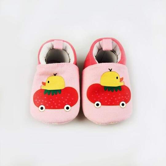 Soft Cotton Pink Loafer Booties for Infant Babies in Malappuram at - Main Image