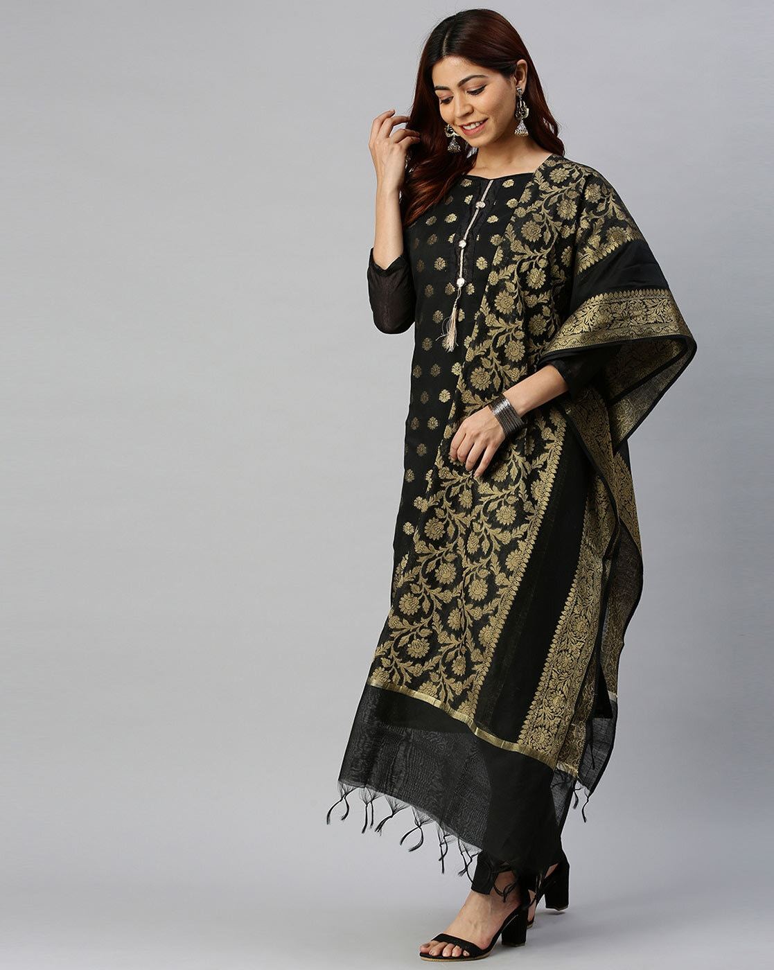 plain cotton dress material for women Plain Cotton Black Dress Material in Bangalore at best price by Disha New  Path For Women