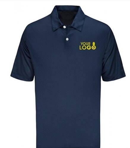 Plain Dri Fit Polyester T Shirt For Men (Navy Blue) in Pune at