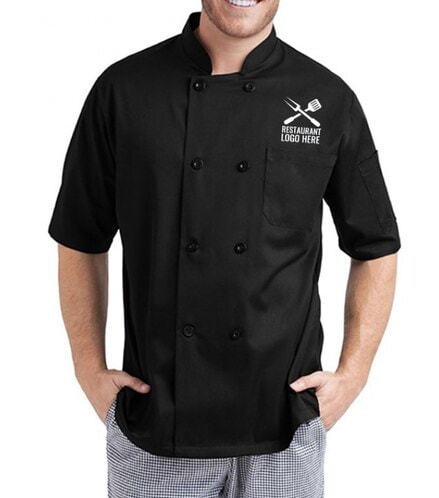 Chef Gear Where Can I Buy Chef Coats Near Me Plain Half Sleeve