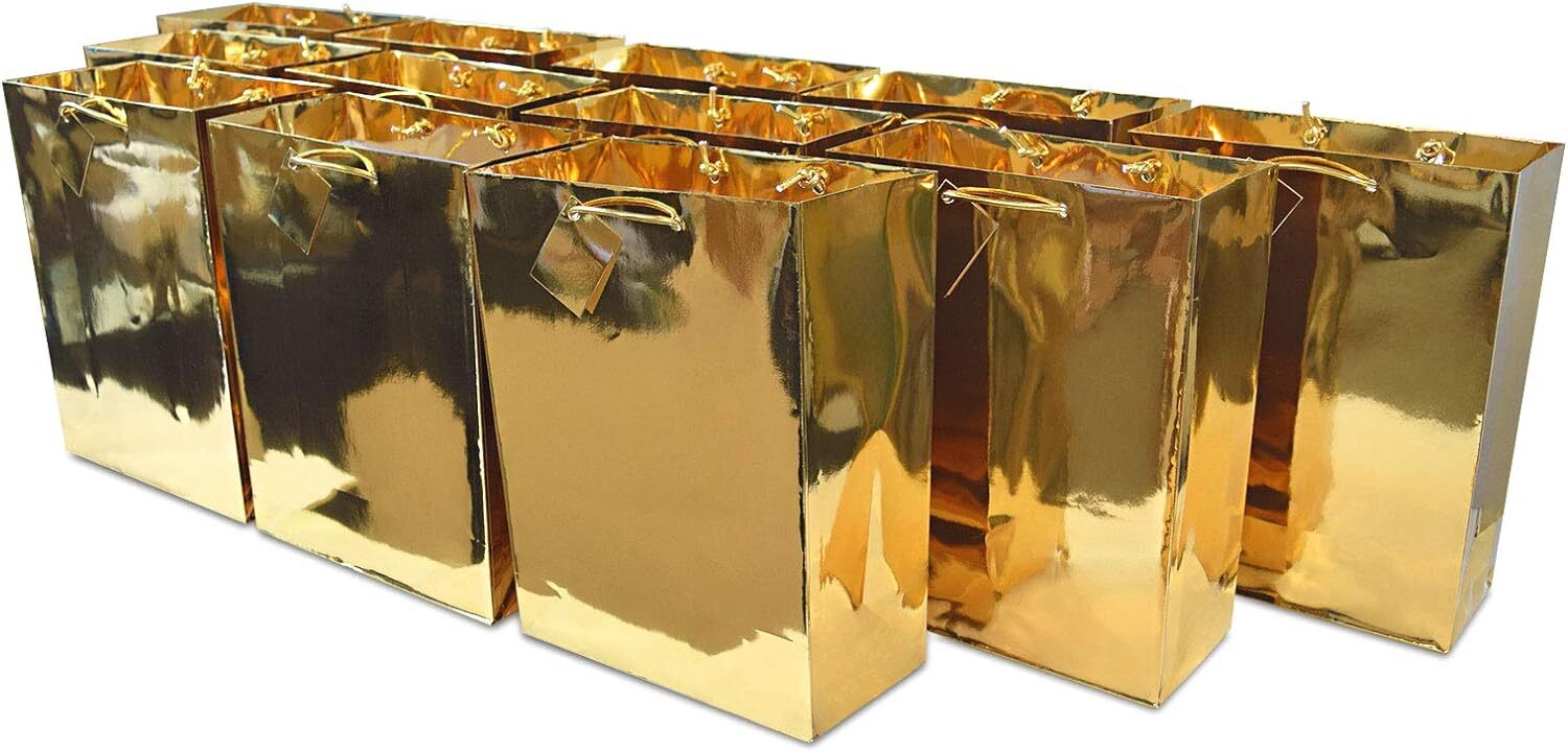 Plain Paper Gold Gift Bag in Tirupati at ₹ 10 ₹ 50 Pc by Sun