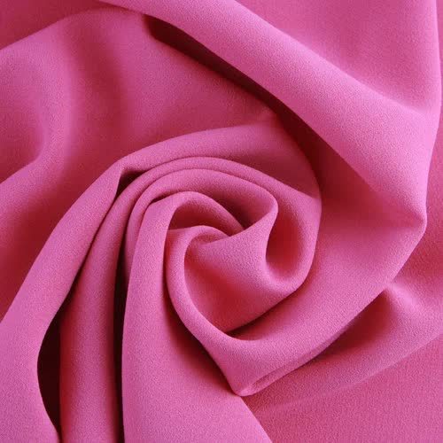 Plain Polyester Fabric For Textile Industries 120 GSM Pink in