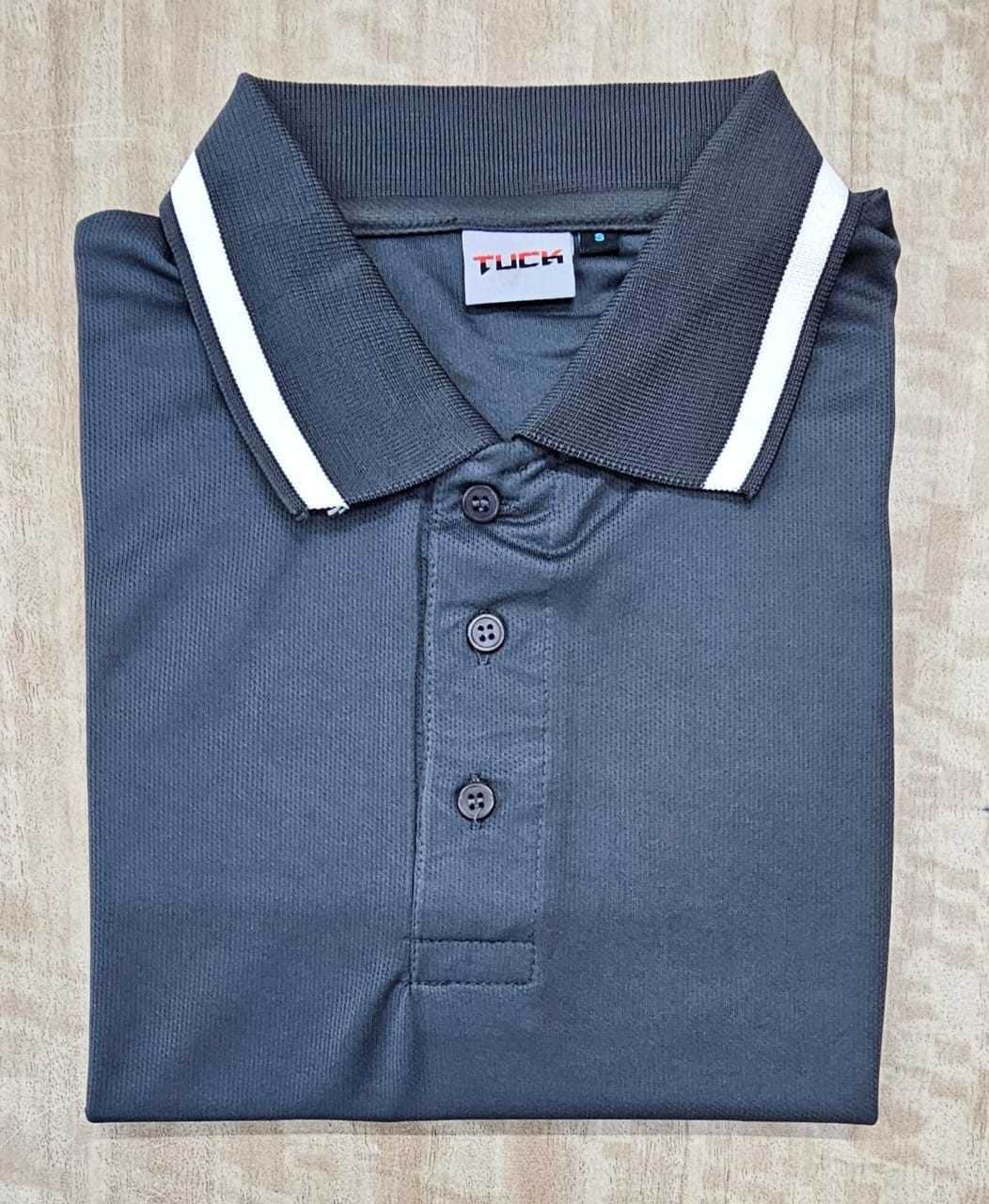 Plain Polyester Tuck T Shirt (Grey) in Pune at ₹ 300 Pc by