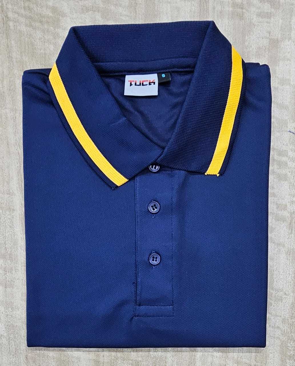 Plain Polyester Tuck T Shirt (Royal Blue) in Pune at ₹ 300 Pc