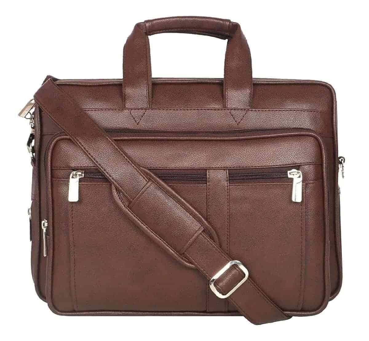 Plain Rexin Bags Leather For Men (Brown) in Delhi at ₹ 2,000