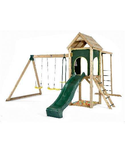 plum swing and slide