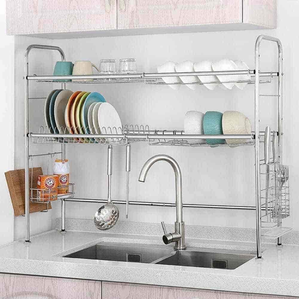 Polished Finish Wall Mounted Stainless Steel Dish Rack in Delhi at