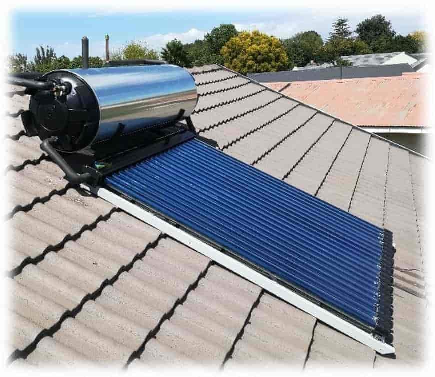Polished Metal Rectangular Solar Geyser 150 Liter in