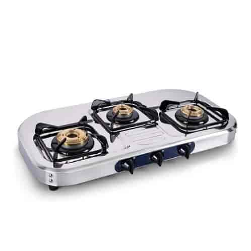 Croma Stove Burner Steel Croma Gas Chulha Three Burner Sunshine