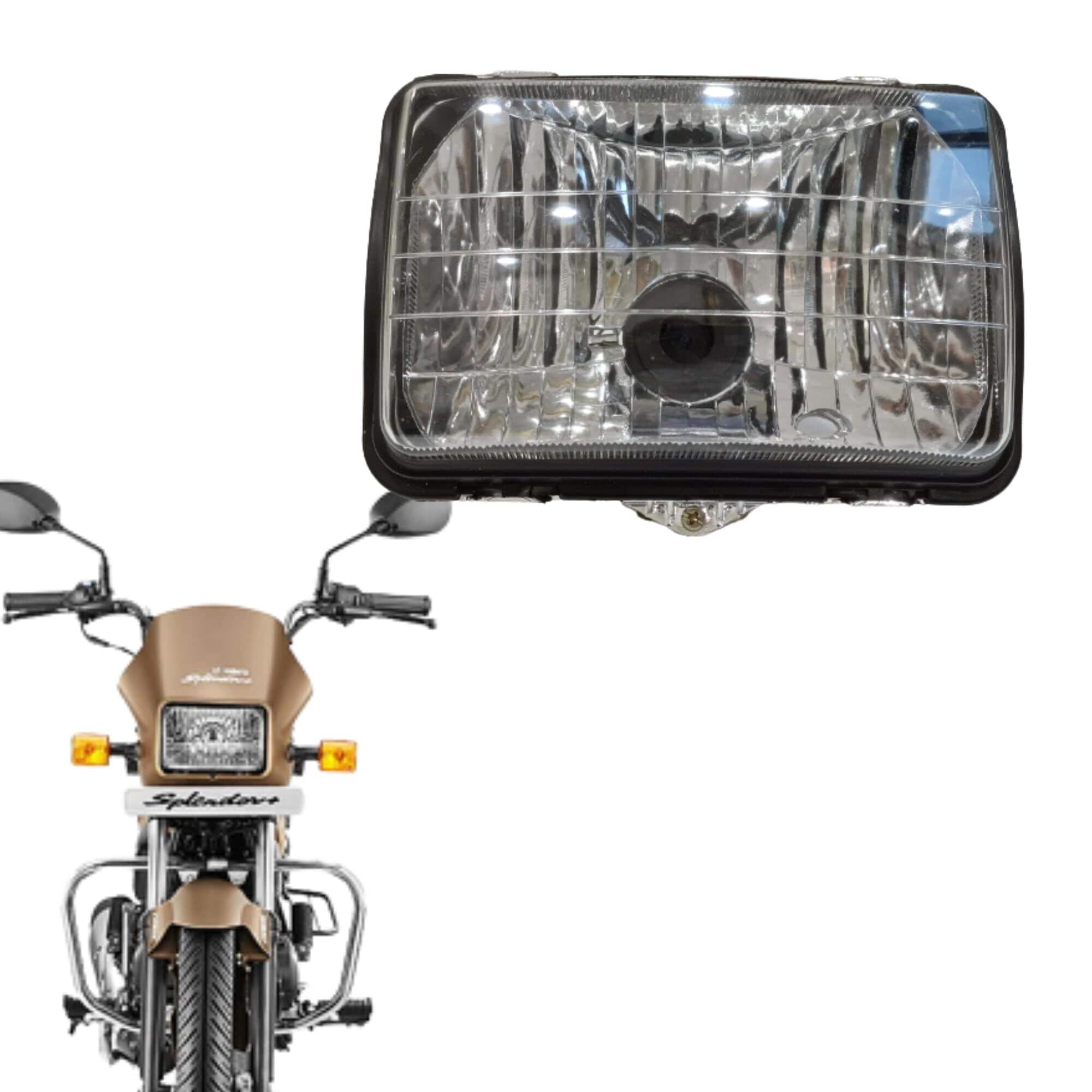 Motorcycle Best Led Headlight For Splendor Plus Polycarbonate