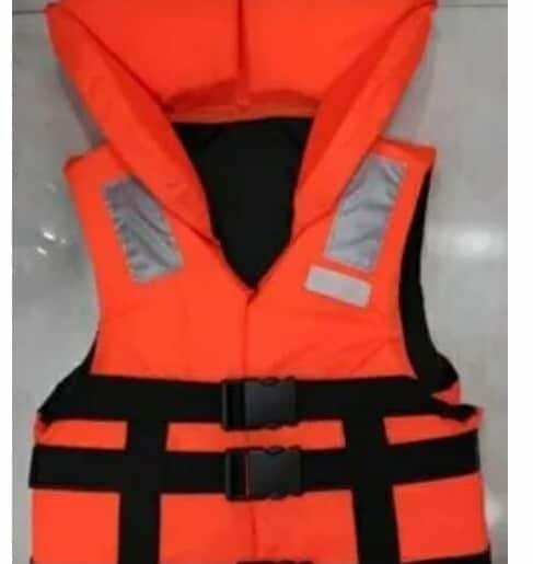 Polyester Orange Sefty Life Jacket, For Water Rescue Safety
