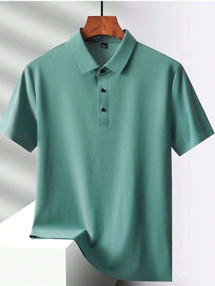 Polyester Plain Half Sleeves Men Collar T Shirt XL in Tirupur at