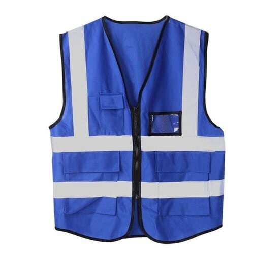 Polyester Reflective Safety Jacket Fluorescent Blue) in Delhi at