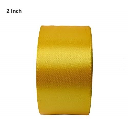 Polyester Tape Satin Ribbon Golden Yellow Inch in Delhi at ₹ 50