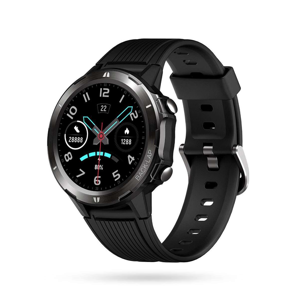 PORTRONICS Kronos Alpha Smart Watch (Black, POR 1037) in Chennai