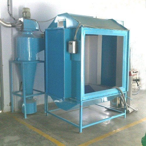 Stainless Steel Cyclone Powder Coating Booth, 72in, 380V, 1500 LPM