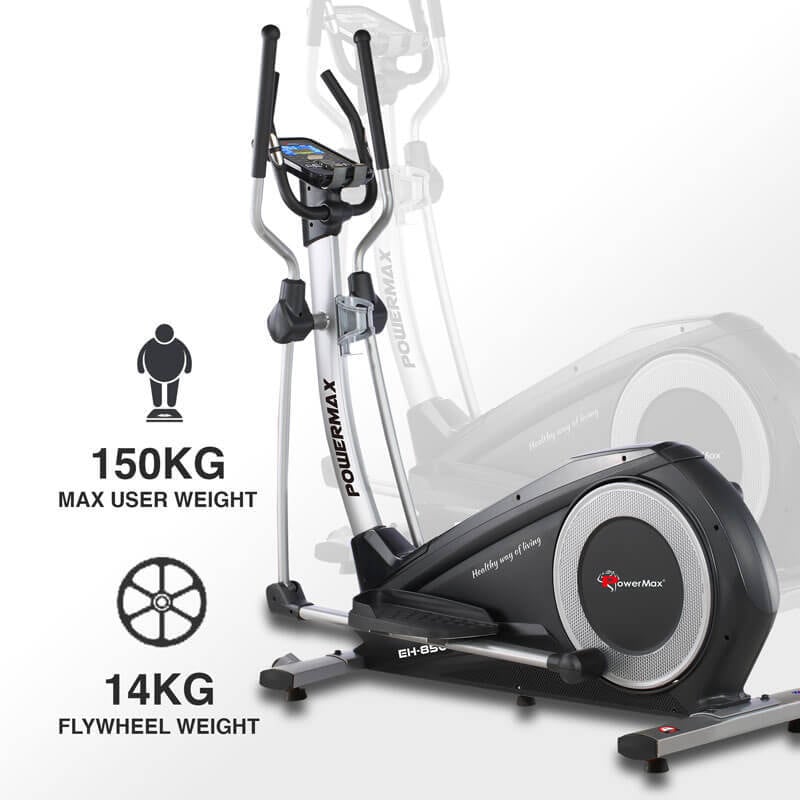 Power Max EH-850 Elliptical Cross Trainer with Hand Pulse With