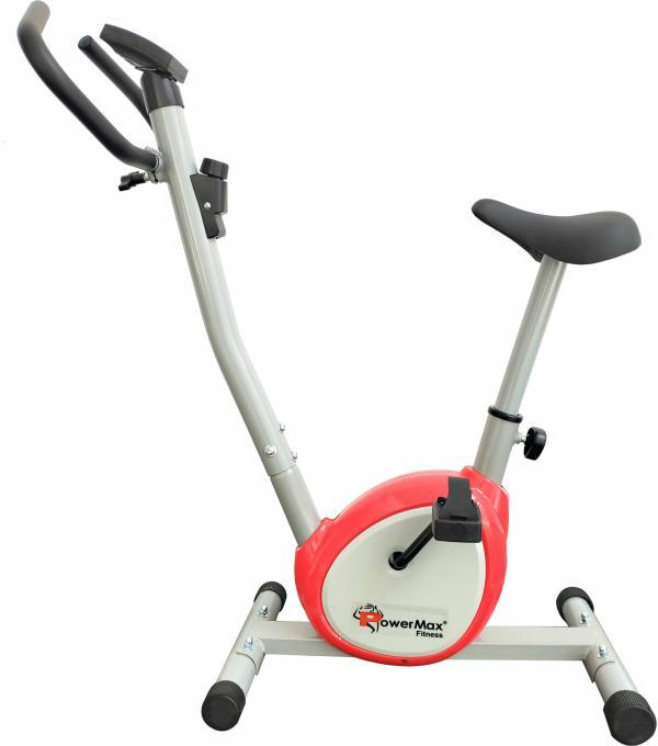 Power Max BU-200AL156 Exercise Upright Bike with LCD Display (Grey