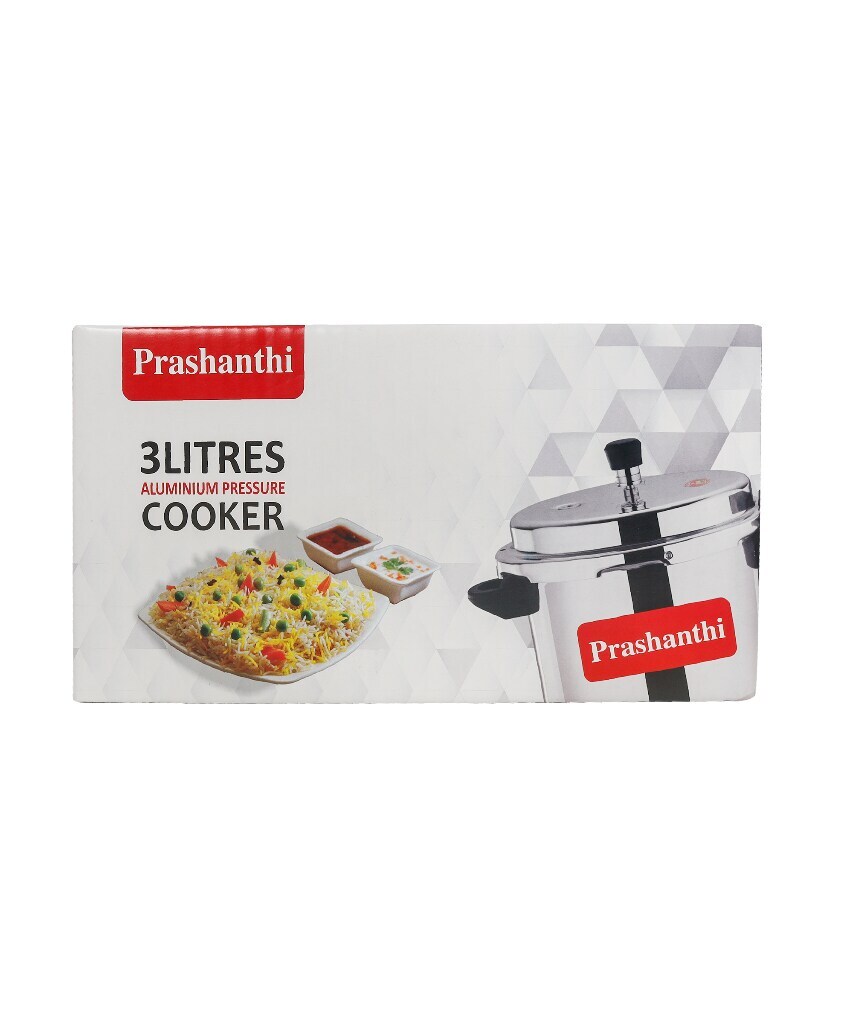 Prashanthi Litres Aluminium Pressure Cooker, ISI Certified in