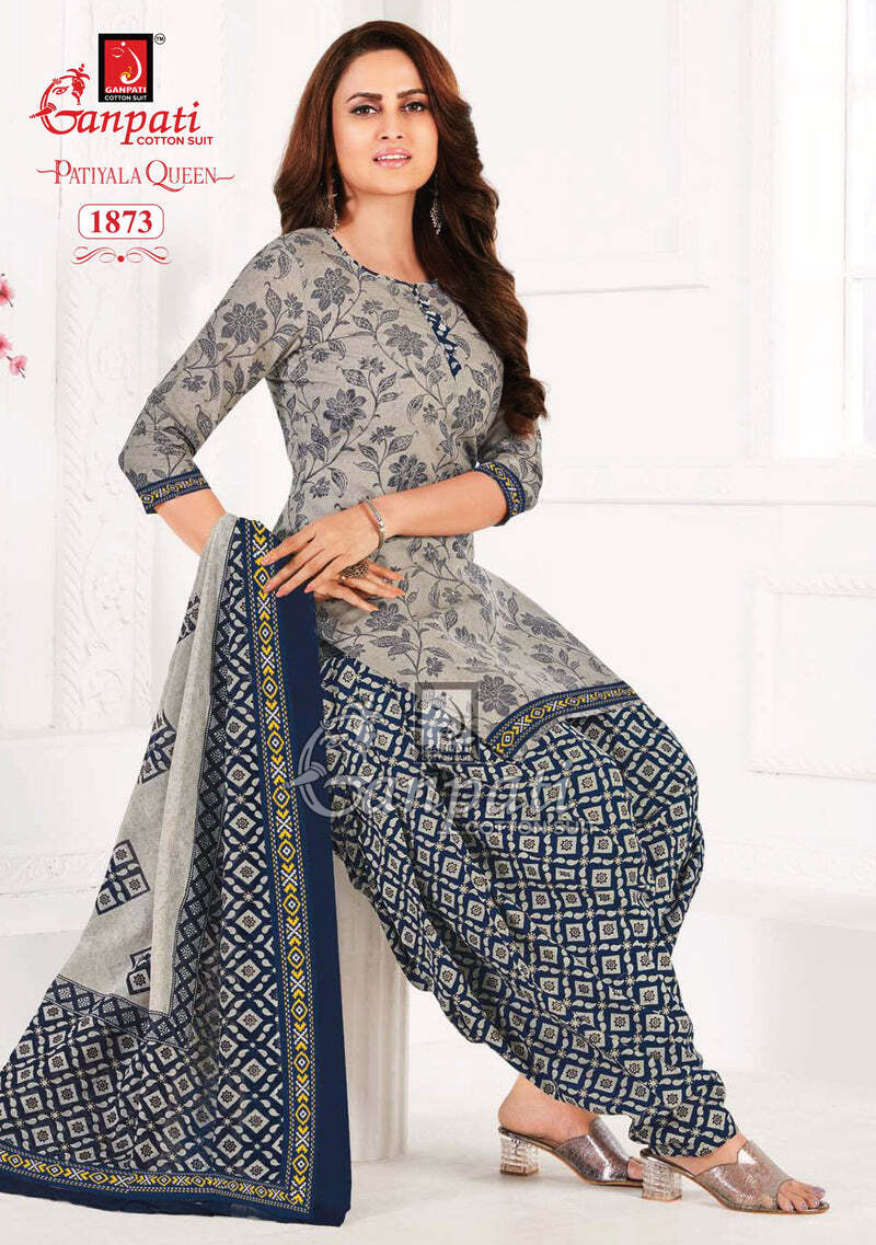 Pranjul Purple Printed Pure Cotton Dress Material in Surat at