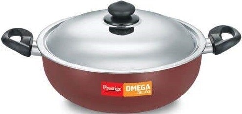 Deluxe Granite Kadai Prestige Omega Deluxe Kadai 240mm With Lid
