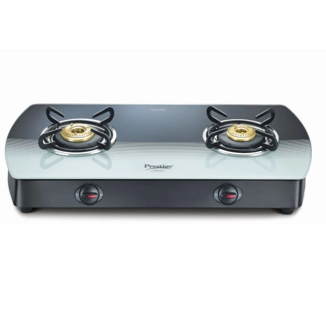 Prestige Double Burner Glass Top Stove Prestige Premia Burner