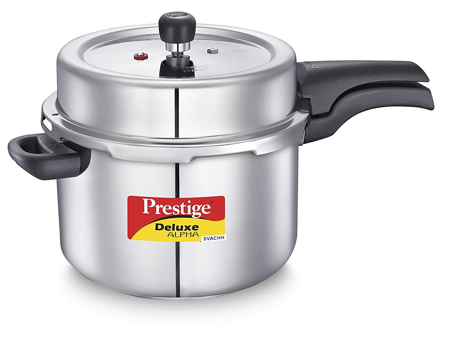 Prestige SS Deluxe Alpha Svachh Stainless steel Pressure Cooker (8