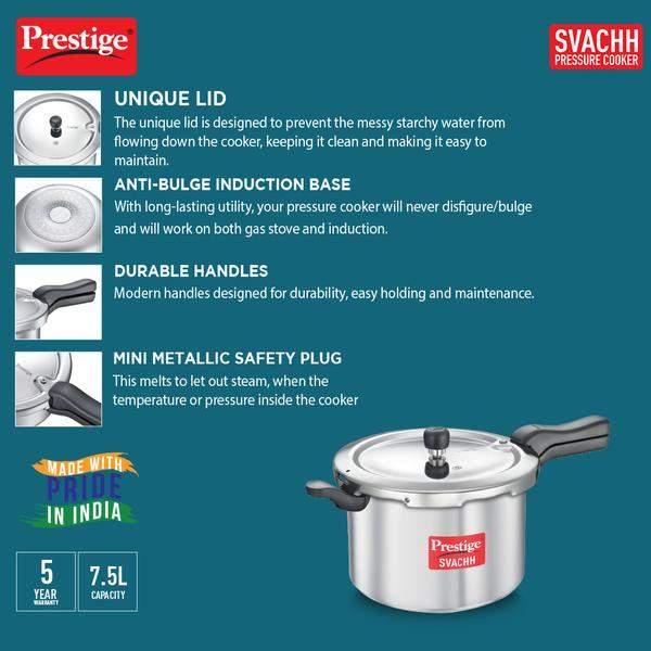 Marlex pressure cooker online 7.5 ltr