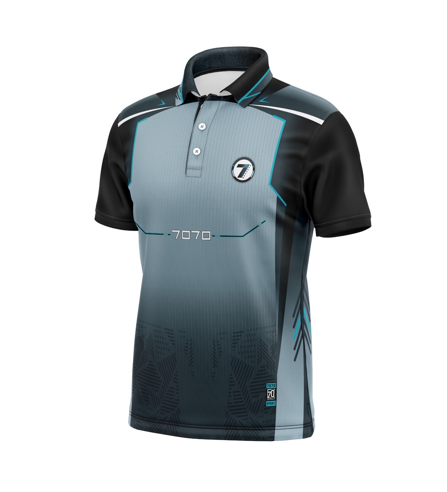 Printed Men Sport T- Shirt Grey and Black (S To XL) in Surat at