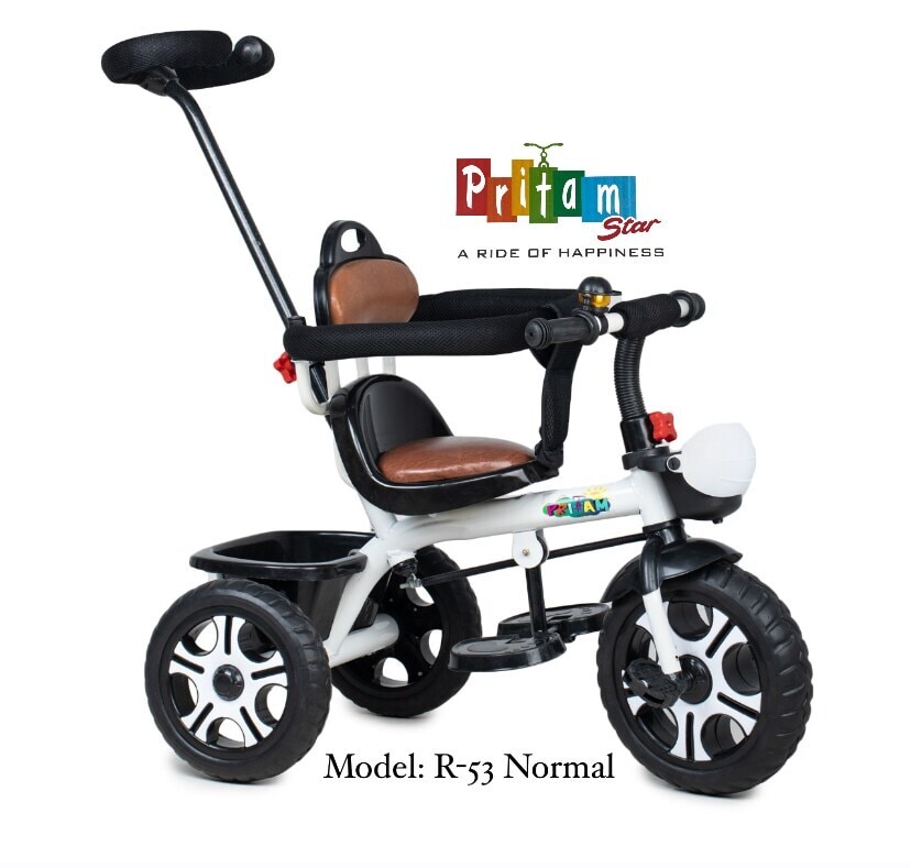 PRITAM STAR R-53 Normal Baby Tricycle Leather seat and comfortable