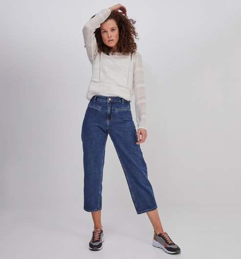 Promod High-Waist Jeans (Medium Denim 