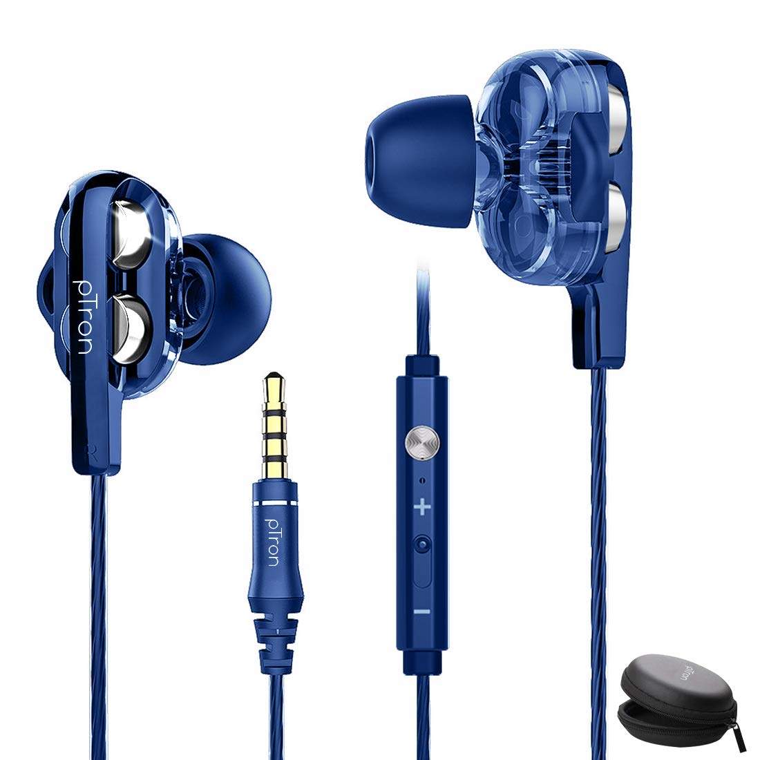 PTron Boom Ultima 4D Dual Driver, in-Ear Gaming Wired Headphones