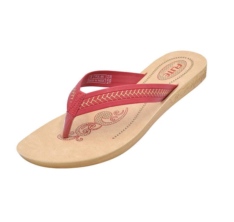 PU-FLITE RED WOMEN CASUALS SLIPPERS_PUL-86 in Delhi at ₹ 199
