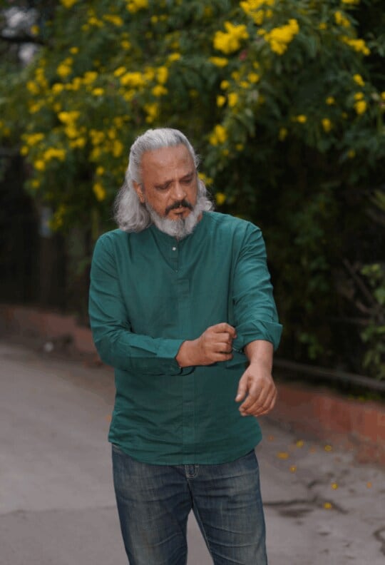 Forest Green Cotton Pull Over Shirt for Men, Regular Fit, Full