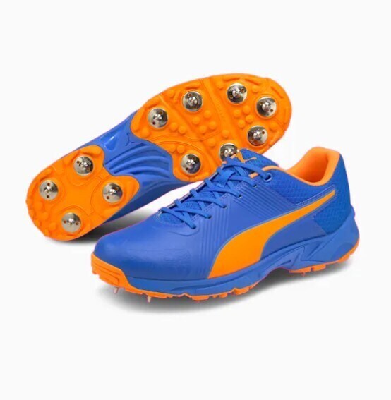 PUMA Spike Men's Cricket Boots Bluemazing Orange Glow in