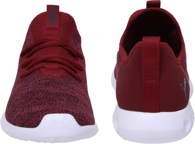 PUMA Men's Carson X Knit Running Shoes (Size 8, Red) in Hassan
