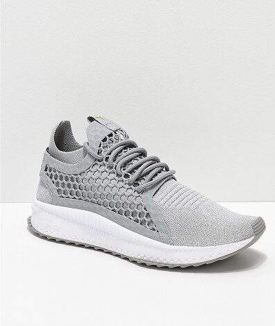 Puma Men's Tsugi Netfit Evoknit Athletic Shoes Black Gray