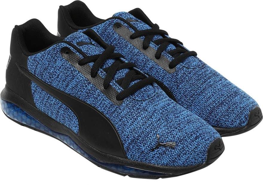 PUMA Mens Cell Ultimate Knit Running Shoes (Size 11, Black, Blue