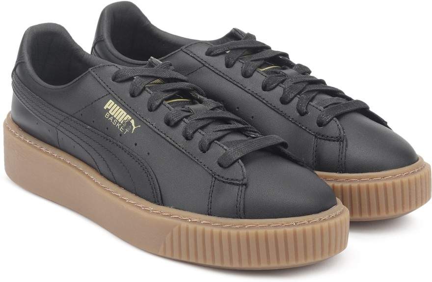 Puma basket platform core black sneakers best sale