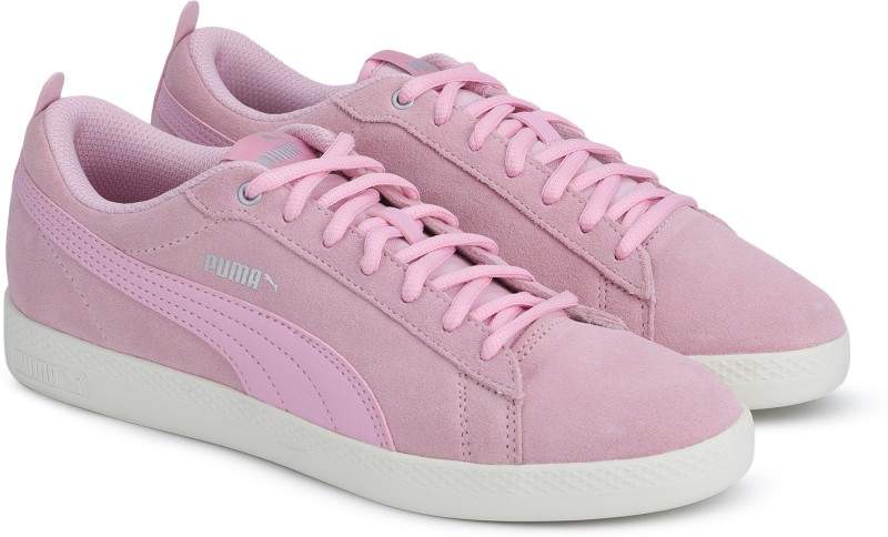 PUMA Women's Smash Wns v2 SD Sneakers (Size 5, Pink) in Gulbarga